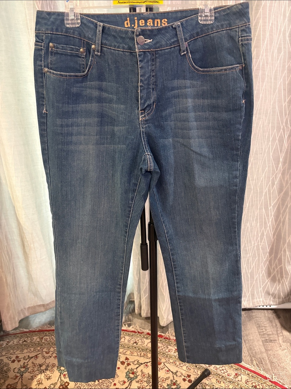d. jeans Women's Dark Blue Cropped Slim Jeans